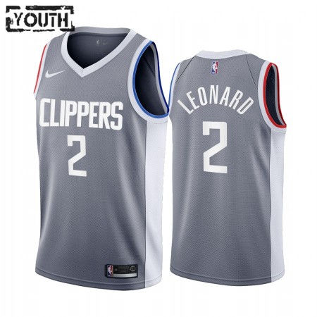 Camiseta Niños NBA Los Angeles Clippers Kawhi Leonard 2 2020-21 Earned Edition Swingman